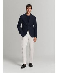 Mango - Slim-Fit Jacket With Pockets - Lyst