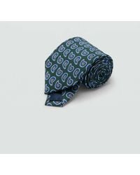 Mango - Printed Silk Tie - Lyst