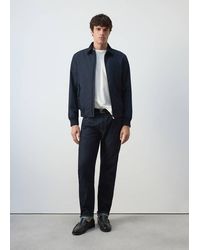 Mango - Water-Repellent Cotton Blend Jacket - Lyst