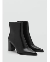 Mango - Ankle Boots With Block Heel - Lyst