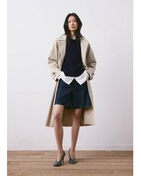 Mango - Pullover Maglia Collo Polo Blu Marino Scuro - Lyst