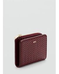 Mango - Small Braided Wallet - Lyst