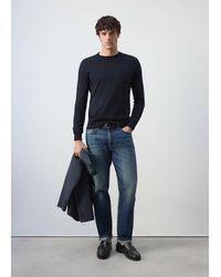 Mango - 100% Wool Fine-Knit Sweater - Lyst
