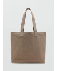 Mango - Borsa Tote Cotone - Lyst
