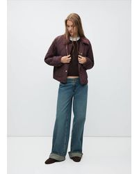 MANGO TEEN - Quilted Jacket With Corduroy Details - Lyst