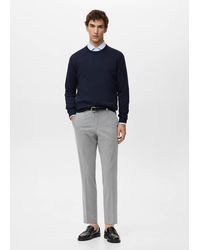 Mango - Bologna Cropped Slim-Fit Trousers - Lyst