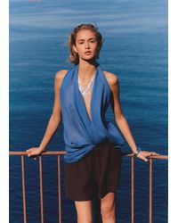 Mango - Cotton Shorts With Drawstring - Lyst