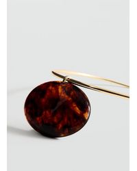 Mango - Collier Rigide Perles Fantaisie Circulaire Or - Lyst