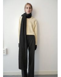 Mango - 100% Cashmere Knitted Scarf - Lyst