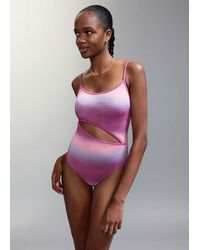 MANGO TEEN - Shimmer Swimsuit With Mid-Rise Briefs - Lyst