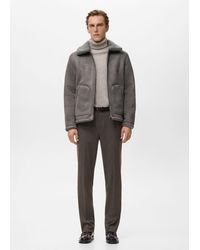 Mango - Double Face Jacket With Fleece Lining - Lyst
