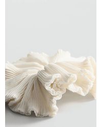 Mango - Pleated Scrunchie - Lyst