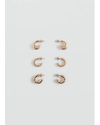 MANGO TEEN - Pack Of Combined Earrings - Lyst
