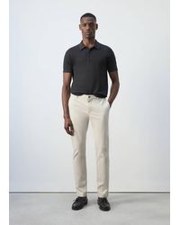 Mango - Barna Super Slim Fit Chino Twill Trousers - Lyst