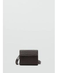 Mango - Braided Bag With Long Handle - Lyst