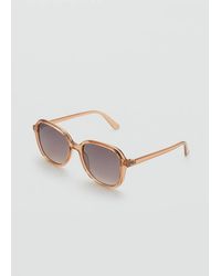 Mango - Squared Frame Sunglasses - Lyst