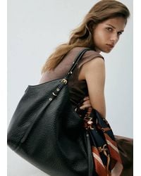 Mango - Bucket Bag With Buckles - Lyst