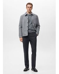 Mango - Regular-Fit Cotton Trousers - Lyst