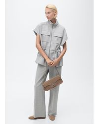 Mango - Jacke Mit Verstellbarer Taille Und Kurzen Ärmeln - Lyst