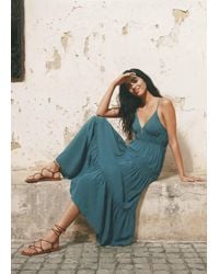 MANGO TEEN - Flowy Paneled Dress - Lyst