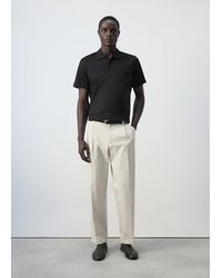 Mango - Regular-Fit Cotton Polo Shirt - Lyst