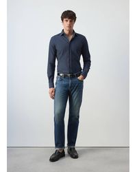 Mango - 100% Cotton Slim-Fit Shirt - Lyst
