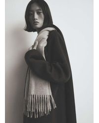 Mango - Fringed Edge Scarf - Lyst