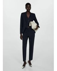 Mango - Tailored Suit Jacket with Notched Lapels - Lyst