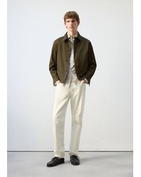 Mango - Water-Repellent Jacket With Hidden Zip - Lyst