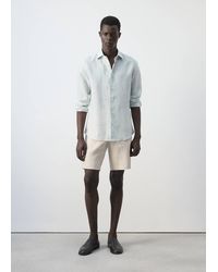 Mango - 100% Linen Slim-Fit Shirt - Lyst
