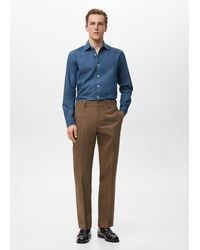 Mango - 100% Cotton Denim Shirt - Lyst