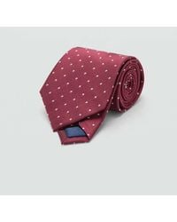 Mango - Polka-Dot Silk Tie - Lyst
