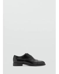 Mango - Oxford Style Leather Shoe - Lyst