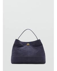 Mango - Leather Bucket Bag - Lyst