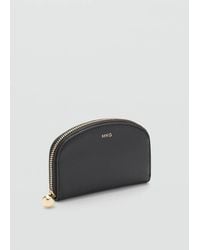 Mango - Medium Wallet With Mini-Bead Embellishment - Lyst