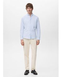 Mango - Gestreiftes Hemd Aus 100 Baumwolle - Lyst