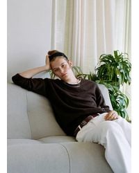MANGO TEEN - Ribbed Neck Sweater - Lyst