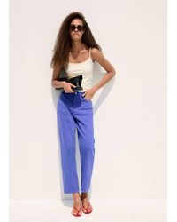 Mango - Fitted Top With Thin Straps - Lyst