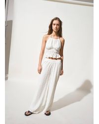 MANGO TEEN - Halter Top With Embroidered Details - Lyst