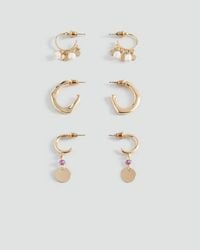 MANGO TEEN - Pack Of 3 Combined Earrings - Lyst