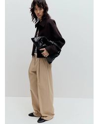 Mango - Wool Bomber Jacket - Lyst