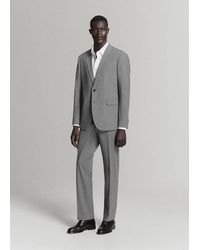 Mango - Giacca Completo London Regular-Fit Grigio - Lyst