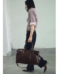 Mango - Kitten-Heel Patent Leather Shoes - Lyst