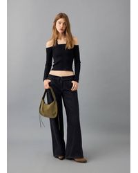MANGO TEEN - Long-Sleeved Halter-Neck Top - Lyst