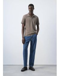 Mango - Slim Fit Piqué Polo - Lyst