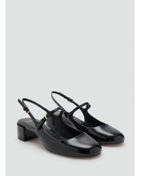Mango - Patent Leather-Effect Block-Heel Shoes - Lyst