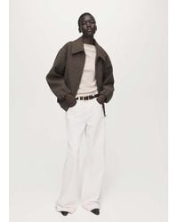 Mango - Long-Sleeved Boat-Neck T-Shirt - Lyst