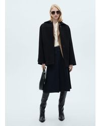 Mango - Midi Wool Coat With Buttons - Lyst