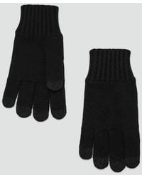 Mango - Knitted Gloves - Lyst