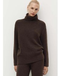 Mango - Turtleneck Knit Sweater - Lyst